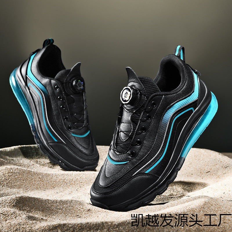 Dames sportsneakers met vetersluiting en dempende zool – Zwart