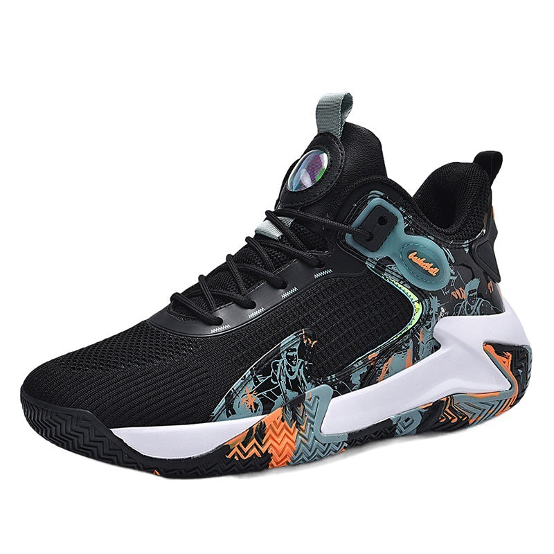Dames performance sneakers – Wit en Zwart-blauw – Wit