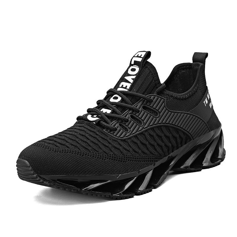 Dames performance sneakers – Groen en Zwart – Rood
