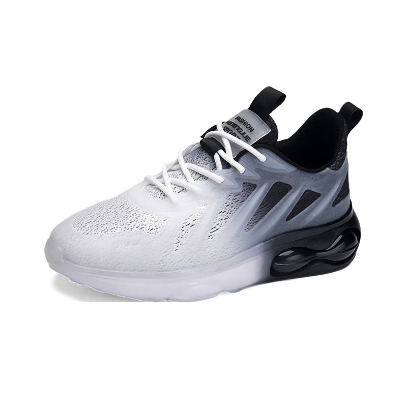 Dames hardloopschoenen met ademend mesh bovenwerk en dempende zool – Zwart en Wit – Wit
