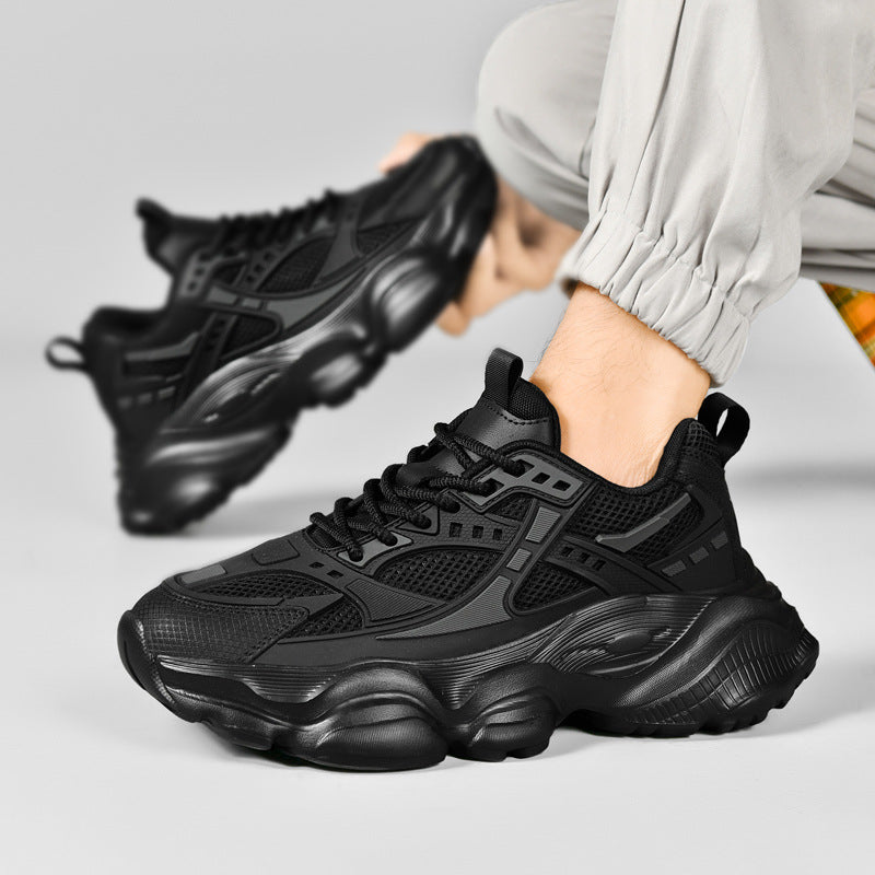Dames sportieve sneakers met dempende zool en ergonomisch ontwerp – Zwart – Zwart