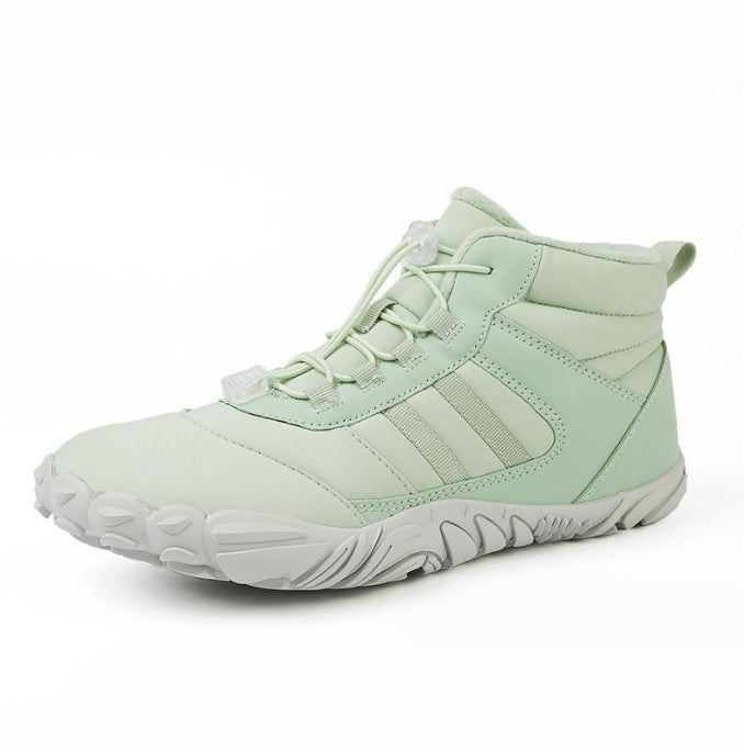 Dames sportieve wandelschoenen met dempende zool – Lichtgroen