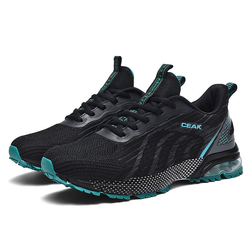 Dames comfortabele hardloopschoenen met dempende zool – Zwart