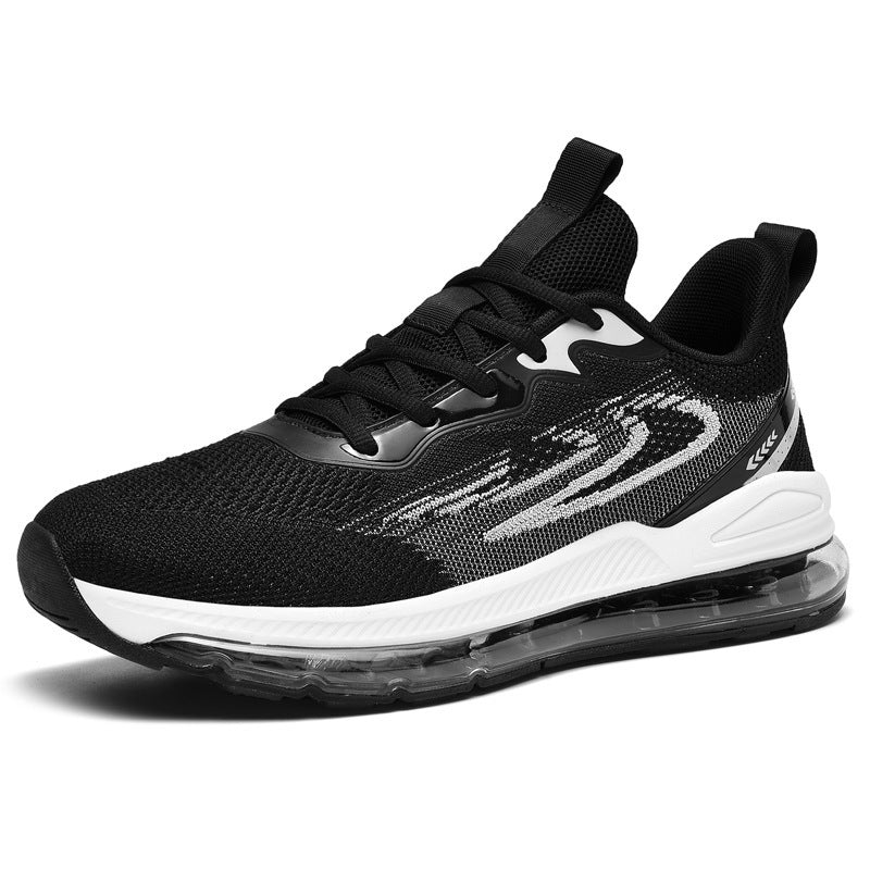 Dames performance sneakers met ademend mesh bovenwerk en dempende zool – Zwart-groen