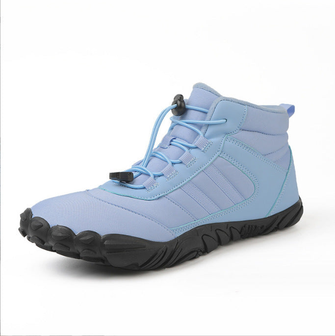 Dames sportieve wandelschoenen met dempende zool – Lichtblauw