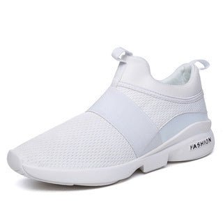 Dames lichte slip-on sneakers met ademend bovenwerk – Grijs
