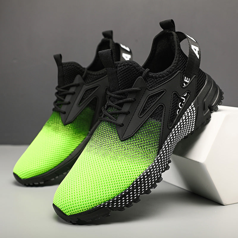 Dames sportieve sneakers met antislipzool – Groen en Rood – Rood