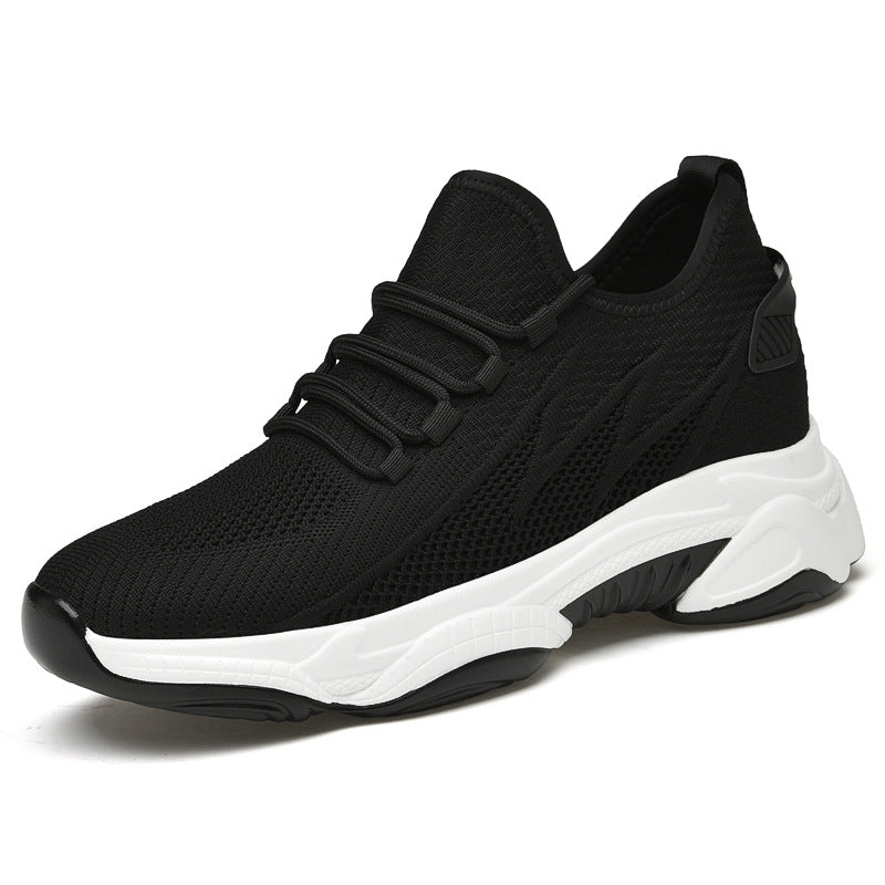 Dames sneakers met vetersluiting en elastische veters – Grijs