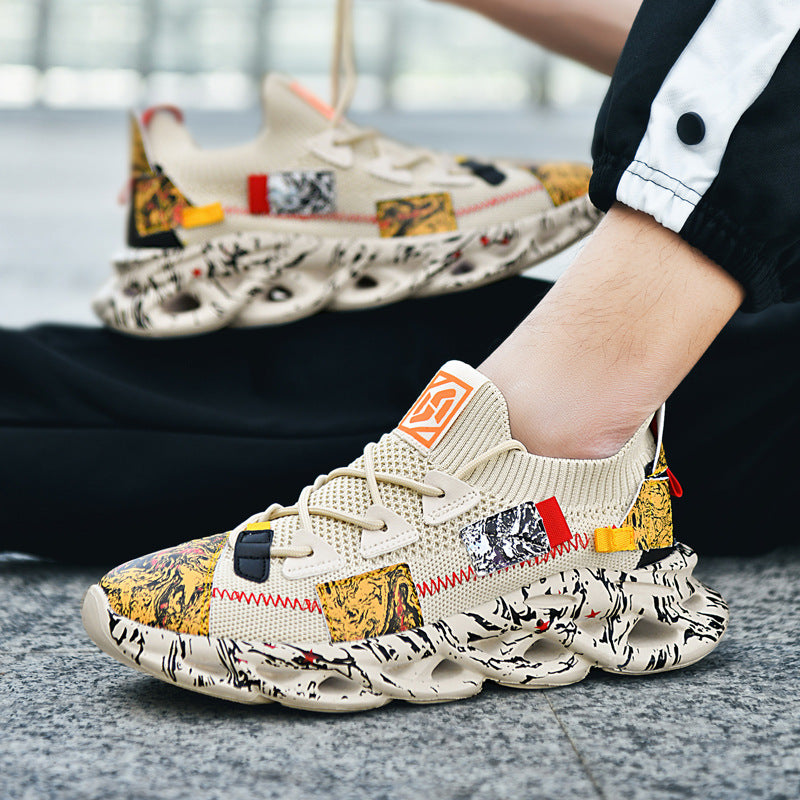 Dames technische sneakers met dynamisch zoolprofiel – Wit