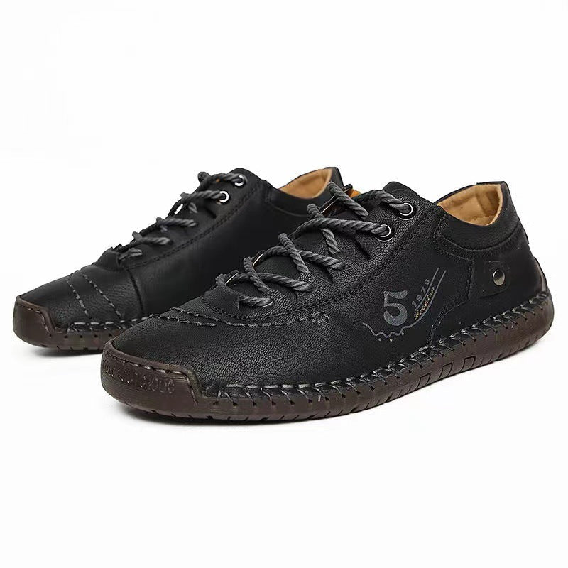 Dames sneakers met antislipzool en canvas bovenwerk – Geelbruin
