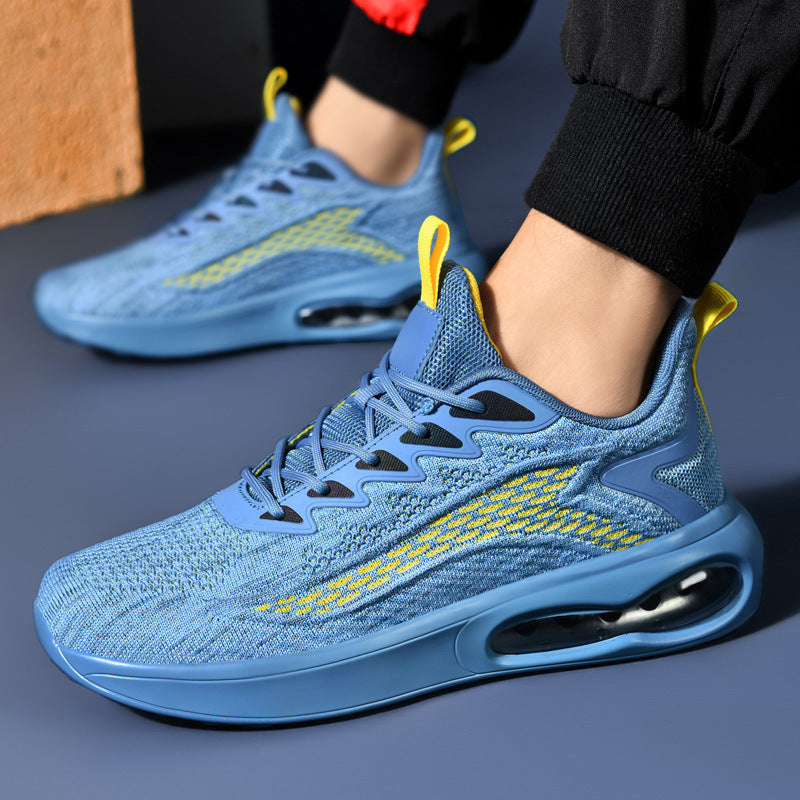 Dames stijlvolle sportsneakers met ademend bovenwerk en dempende zool – Denimblauw