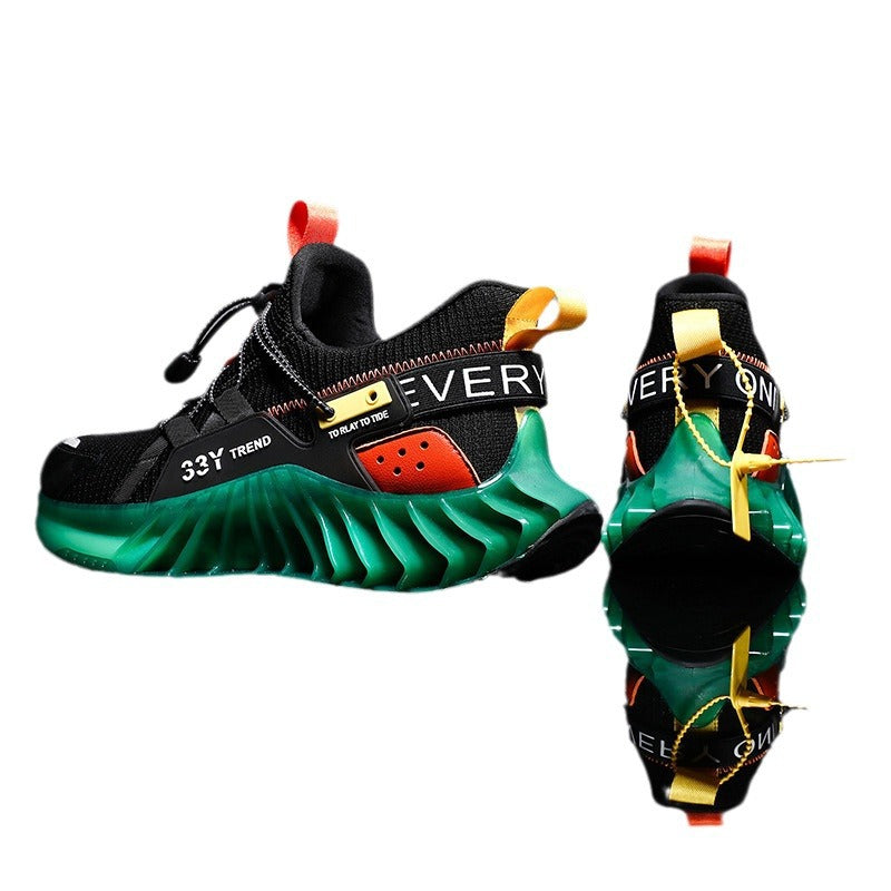 Dames performance sneakers met antislipzool en dempende zool – Mandarijnoranje