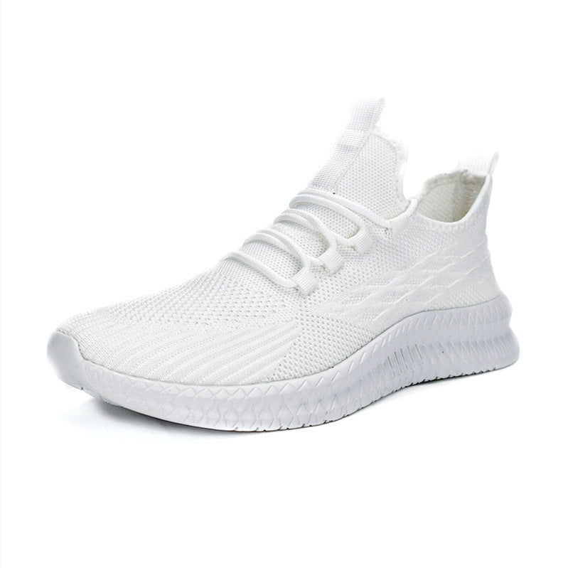 Dames performance vrijetijdssneakers met gebreid bovenwerk – Bruin