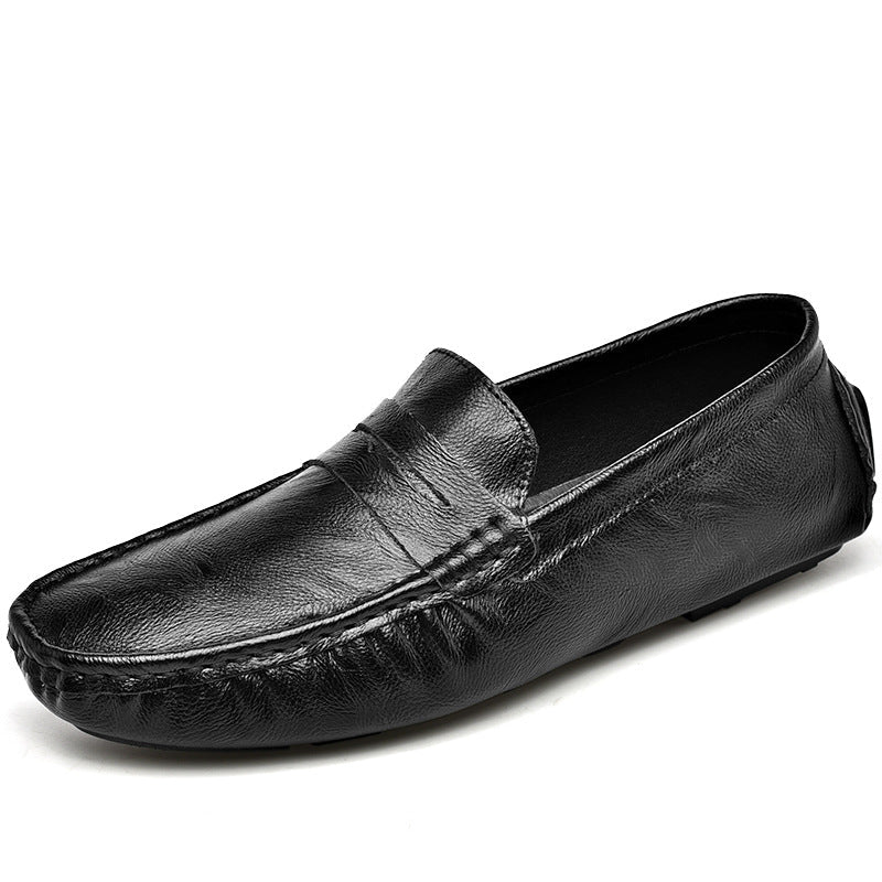 Dames stijlvolle mocassins met flexibele zool en leren bovenwerk – Wit