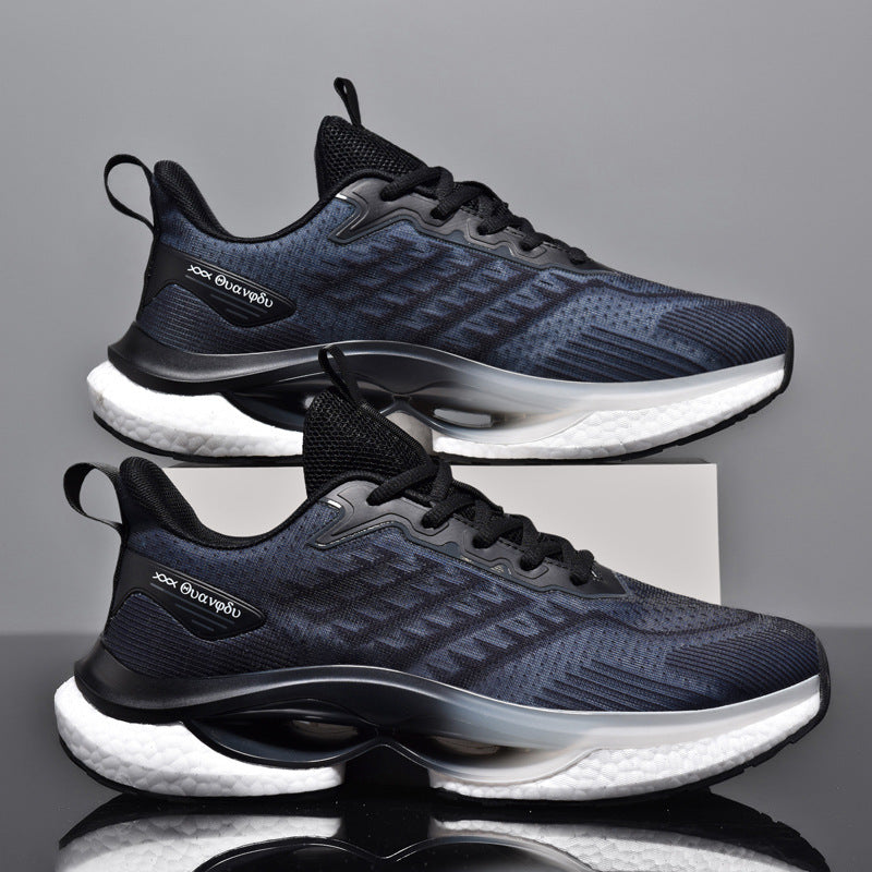 Dames comfortabele sportsneakers met dempende zool – Zwart-groen