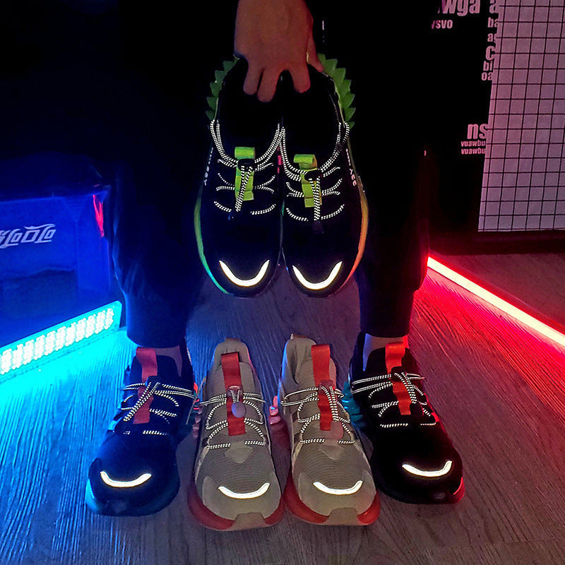 Dames performance sneakers met antislipzool en dempende zool – Neongroen