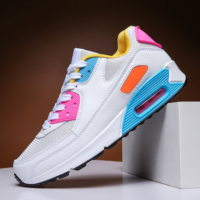 Dames stijlvolle sportsneakers met ademend mesh bovenwerk – Perzik