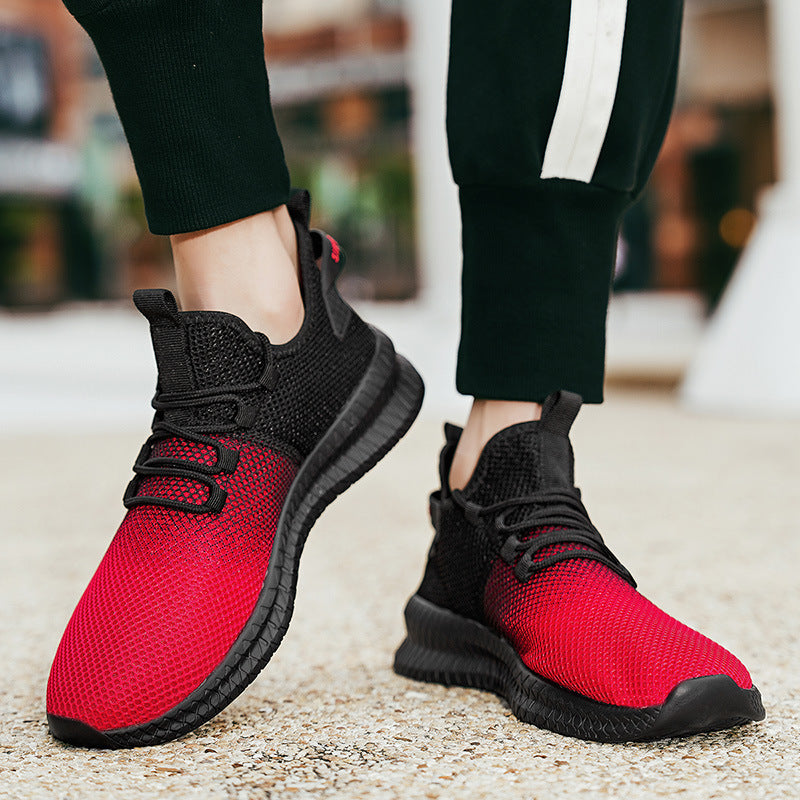 Dames lichte hardloopschoenen met flexibele zool en ergonomisch ontwerp – Rood