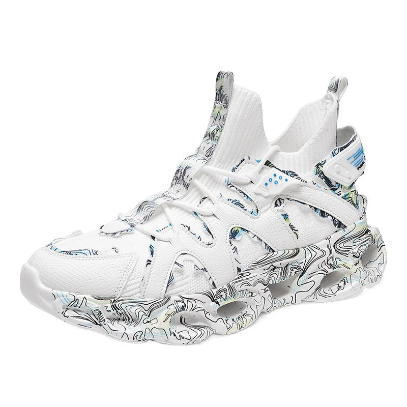 Dames sportieve sneakers met dempende zool en ergonomisch ontwerp – Wit en Zwart – Wit