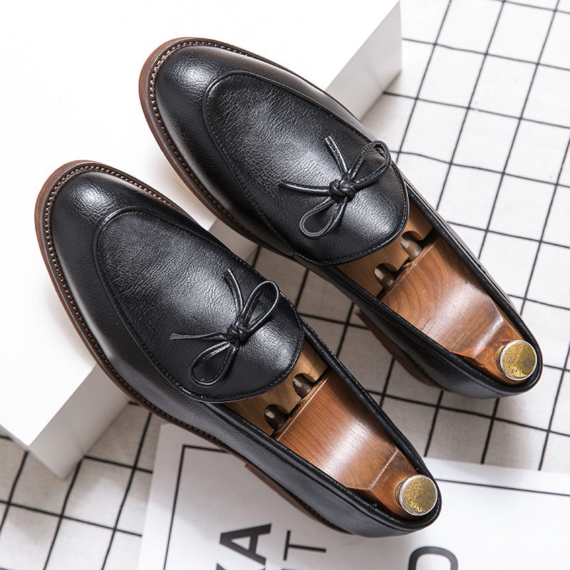 Dames mocassins met strikdetail – Bruin