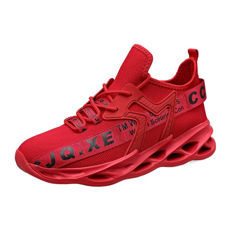 Dames performance sneakers met ademend mesh bovenwerk – Geel