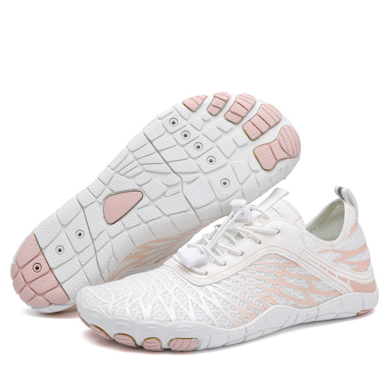Dames performance hardloopschoenen met antislipzool en flexibele zool – Zwart-blauw