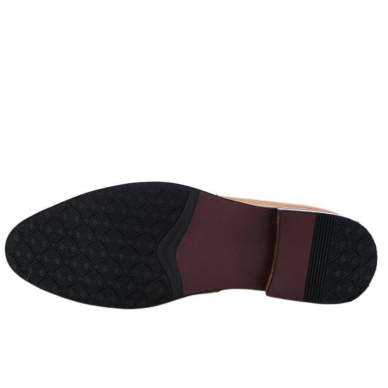 Dames modieuze loafers met leren bovenwerk en franjedetails – Zwart