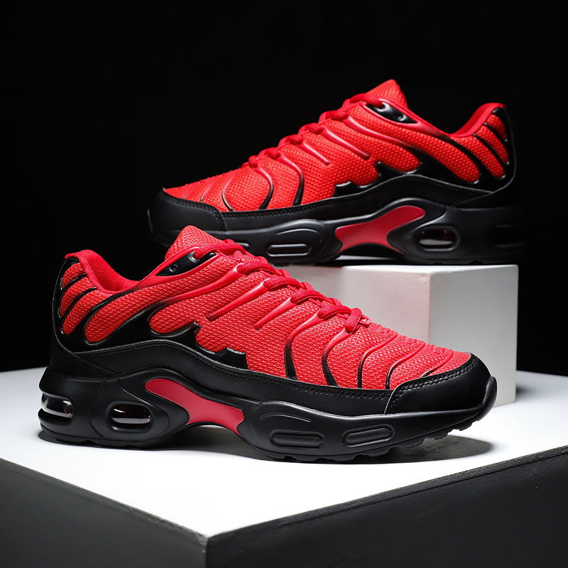 Dames sportieve sneakers met ademend bovenwerk en dempende zool – Zwart en Groen – Zwart