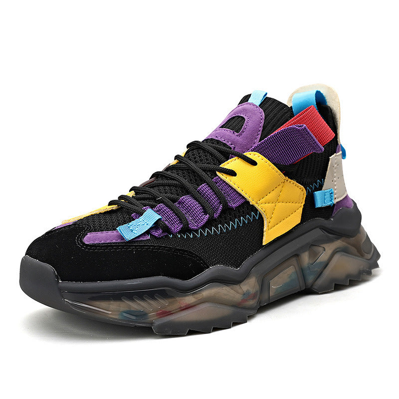 Dames modieuze outdoorsneakers met antislipzool en ademend mesh bovenwerk – Zwart