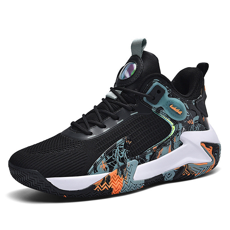 Dames performance sneakers – Wit en Zwart-blauw – Wit-paars