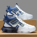 Dames sportieve hoge sneakers met luchtkussenzool – Zwart