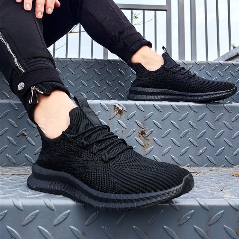 Dames performance vrijetijdssneakers met gebreid bovenwerk – Bruin