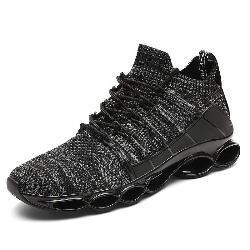 Dames lichte sportsneakers – Zwart en Zwart-rood – Zwart-rood