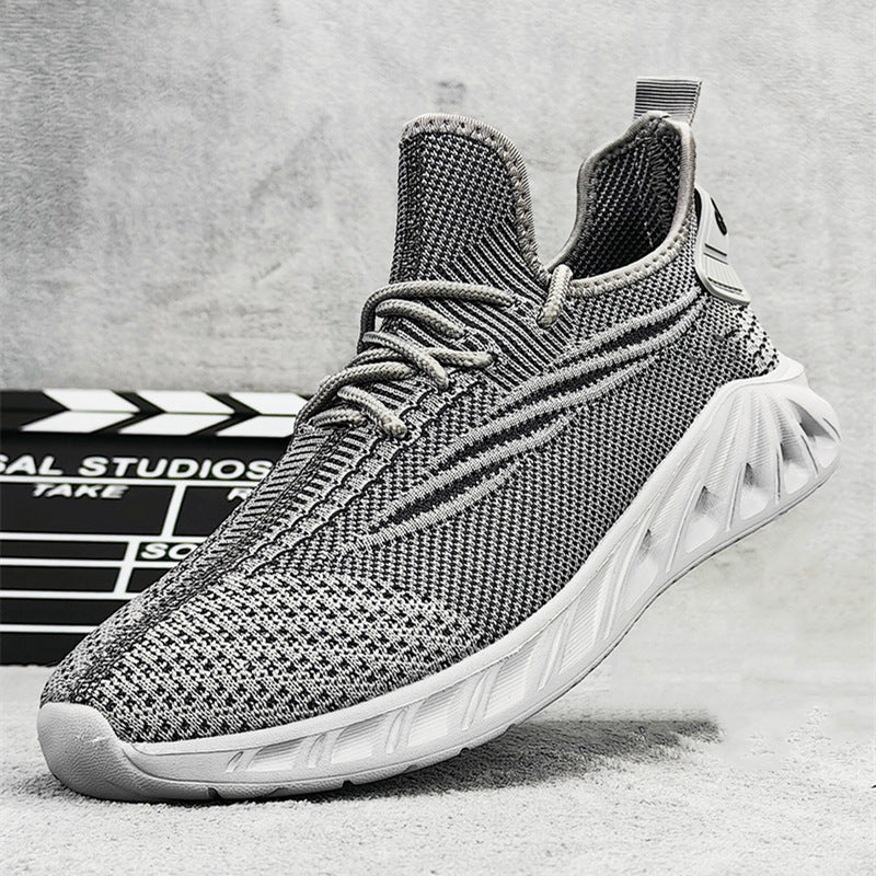 Dames sneakers met antislipzool en ademend bovenwerk – Grijs en Wit – Zwart