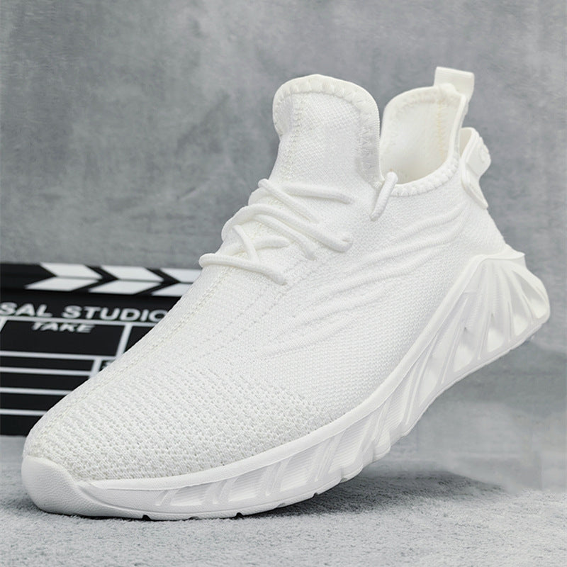 Dames sneakers met antislipzool en ademend bovenwerk – Grijs en Wit – Wit