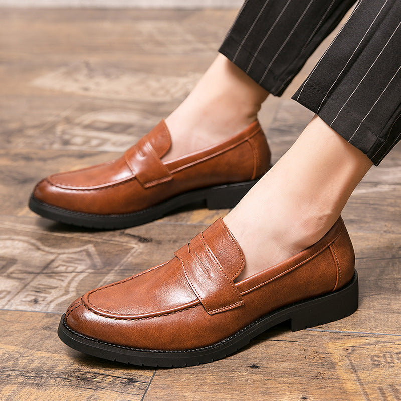 Dames mocassins met antislipzool en leren bovenwerk – Bruin