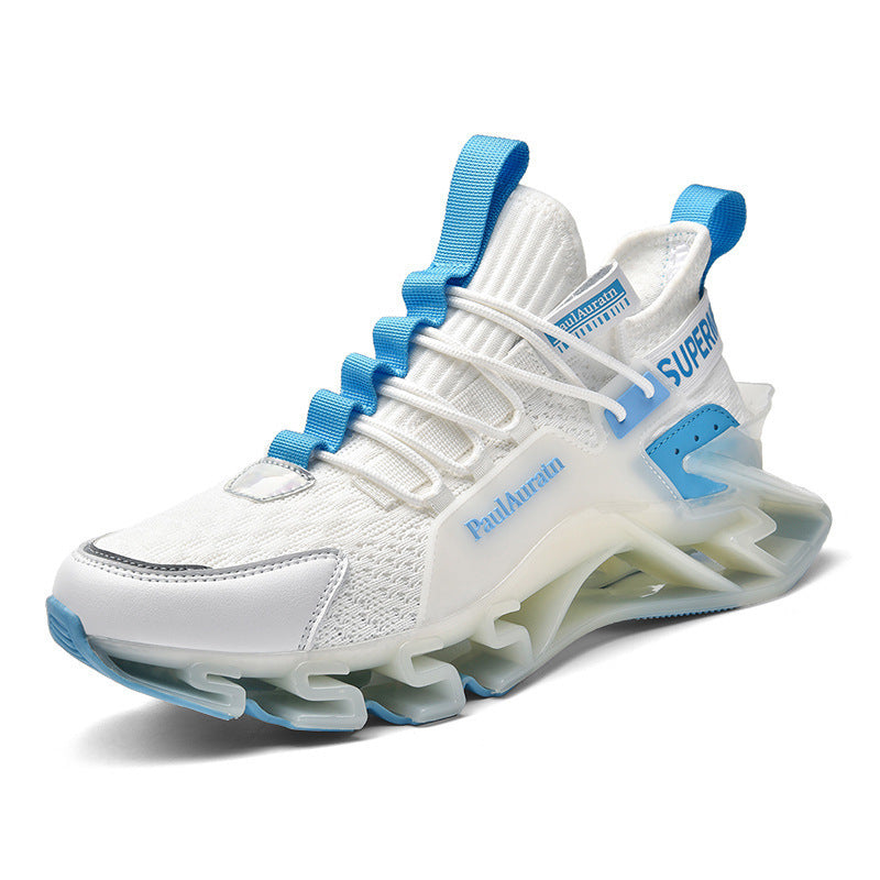 Dames performance sneakers met antislipzool en ademend mesh bovenwerk – Rood