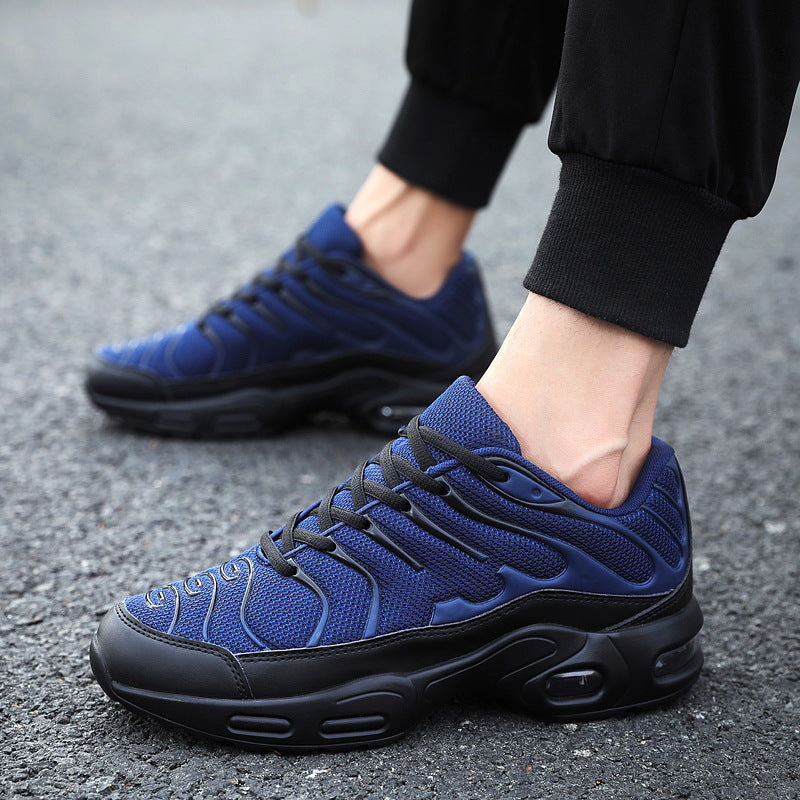 Dames sportieve sneakers met ademend bovenwerk en dempende zool – Zwart en Groen – Groen