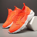 Dames modieuze sneakers met ademend mesh bovenwerk en dempende zool – Geel