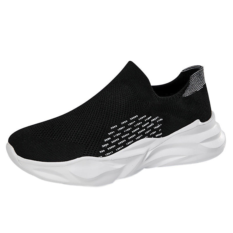 Dames slip-on sneakers met dempende zool en ergonomisch ontwerp – Zwart-grijs