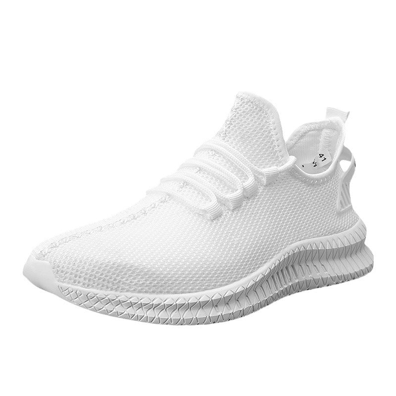 Dames lichte sneakers met ademend mesh bovenwerk – Wit