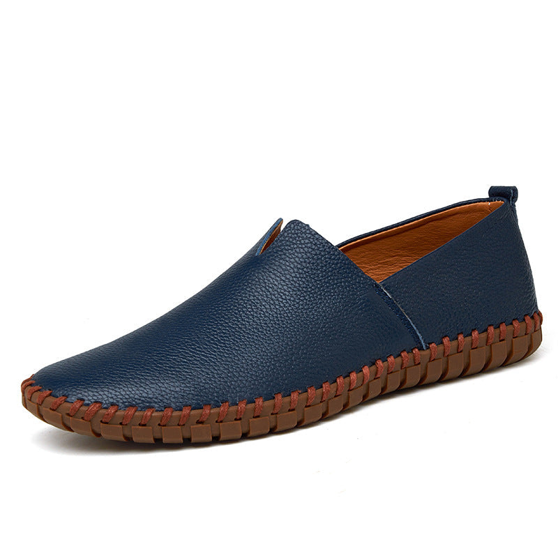 Dames klassieke mocassins met leren bovenwerk – Zwart