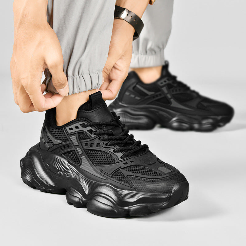 Dames sportieve sneakers met dempende zool en ergonomisch ontwerp – Zwart – Zwart