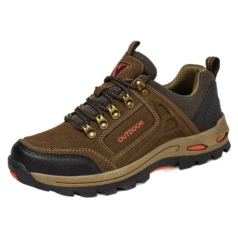 Dames robuuste outdoorsneakers met antislipzool – Legergroen