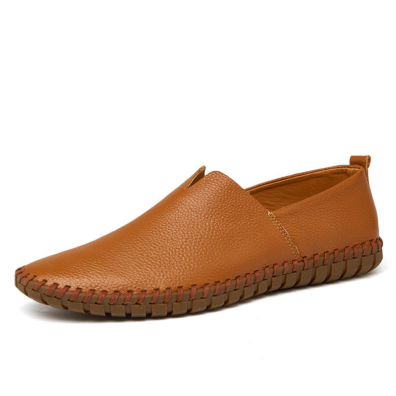 Dames klassieke mocassins met leren bovenwerk – Wit