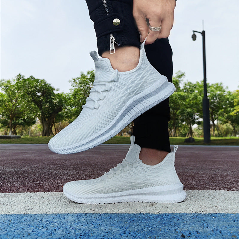 Dames performance vrijetijdssneakers met gebreid bovenwerk – Zwart