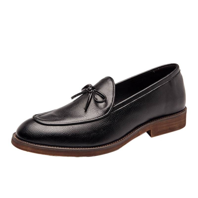 Dames mocassins met strikdetail – Bruin