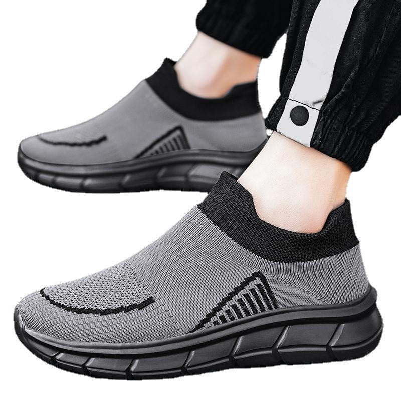 Dames comfortabele slip-on sneakers – Bruin
