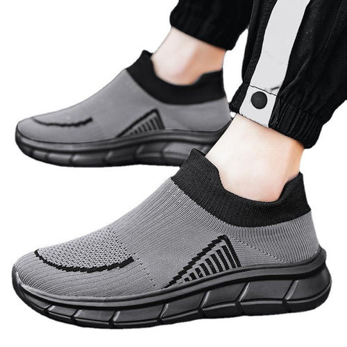 Dames comfortabele slip-on sneakers – Bruin