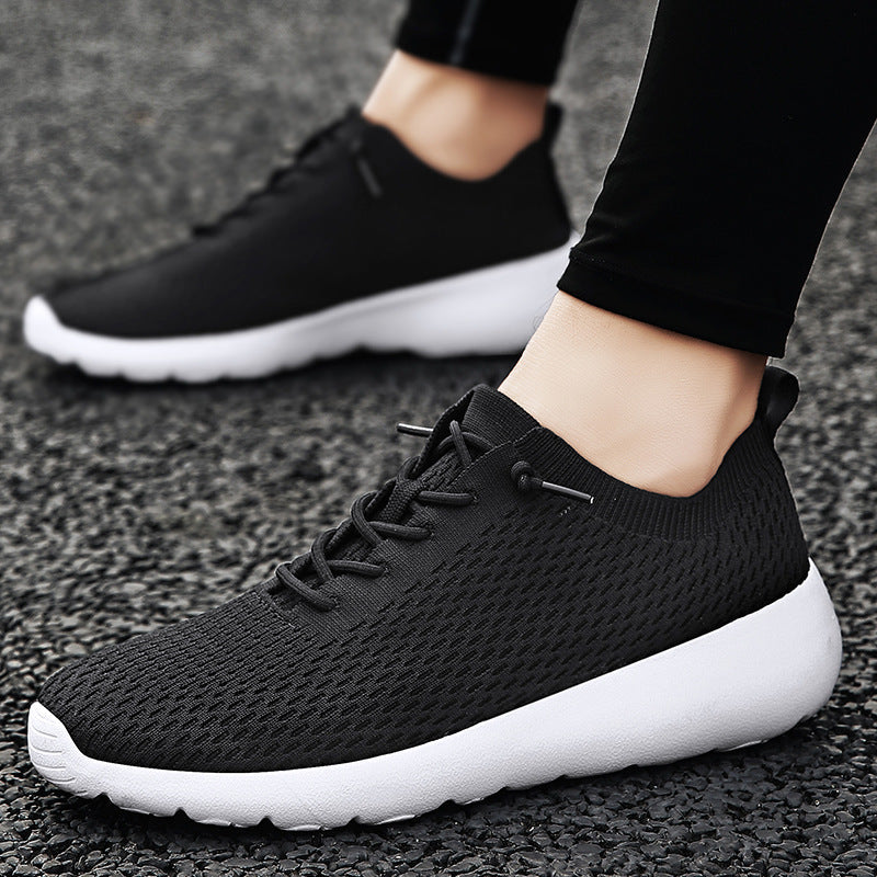 Dames lichte sneakers met flexibele zool – Wit
